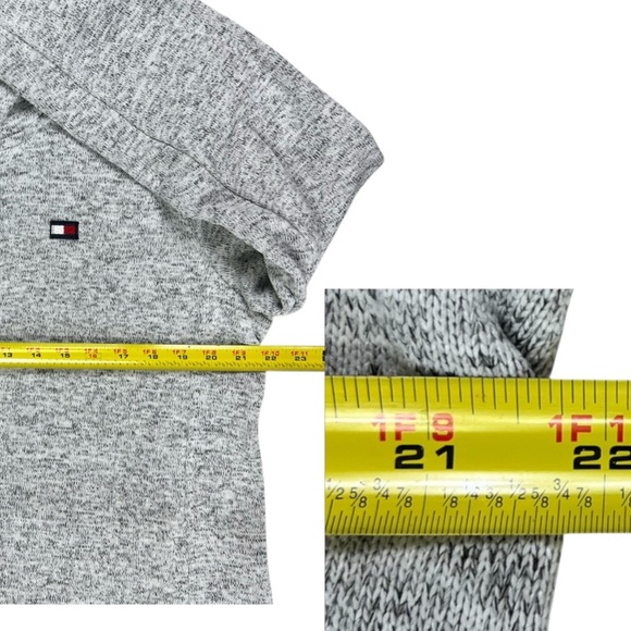 NWT Tommy Hilfiger Women’s Zip Up Hooded Cardigan, Gray or Off White Sz Lg - Picture 11 of 16